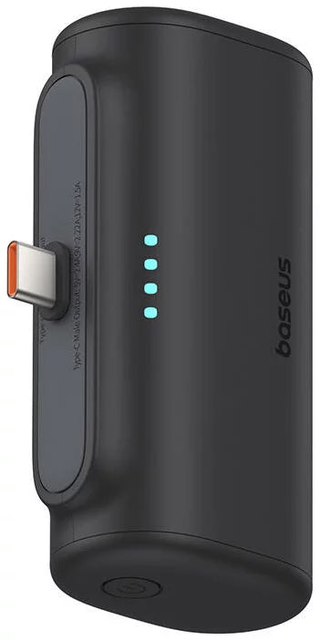 Baseus Compact külső akkumulátor, 5000mAh, 20W, PD, 2 x USB-C, fekete P10068306113-00