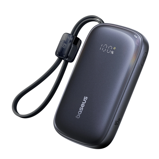 Baseus EnerFill FC21 QPow 3 Ultra külső akkumulátor, 20000mAh, 45W, QC + PD, 1 x USB-A - 1 x USB-C, fekete E0027P00