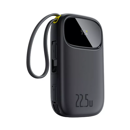 Baseus EnerFill FC31 External Battery, 20000mAh, 22.5W, QC + PD, 1 x Lightning - 1 x USB-A - 2 x USB-C, Black P10082107123-00