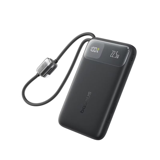 Baseus EnerFill FC11 külső akkumulátor, 20000mAh, 22,5W, QC + PD, 1 x Lightning - 1 x USB-A - 2 x USB-C, Fekete E0027S04