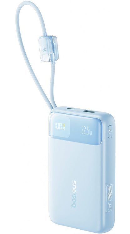 Baseus EnerFill FC11 külső akkumulátor, 20000mAh, 22,5W, QC + PD, 1 x Lightning - 1 x USB-A - 2 x USB-C, Kék E0027S06