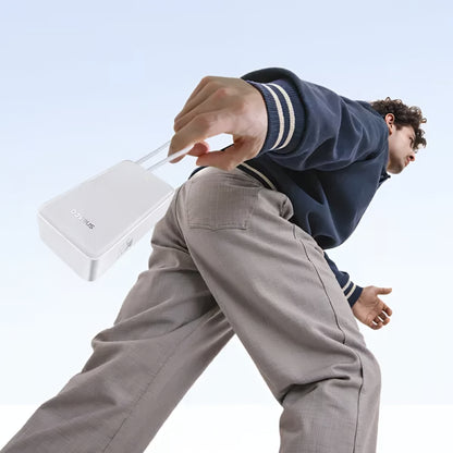 Baseus EnerFill Bipow2 Pro külső akkumulátor, 30000mAh, 22.5W, QC + PD, 1 x USB-A - 2 x USB-C, Fehér E0028101