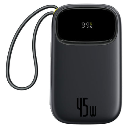 Baseus EnerFill FC31 Qpow 3 External Battery, 10000mAh, 45W, QC + PD, 1 x USB-A - 3 x USB-C, Black P10082102123-00