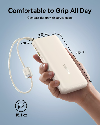 Baseus EnerFill FC41 külső akkumulátor, 20000mAh, 100W, QC + PD, 1 x USB-A - 3 x USB-C, Fehér E0028N04