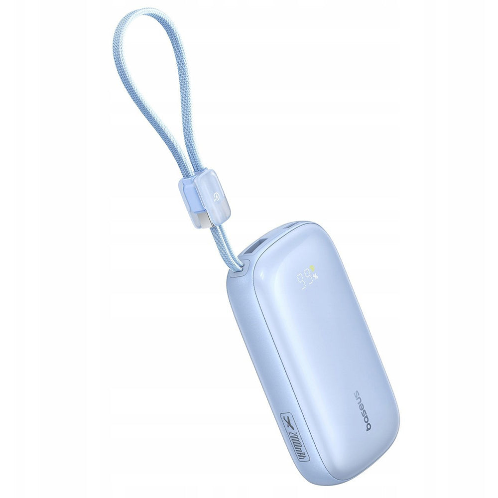 Baseus EnerFill FC21 Qpow 3 Ultra külső akkumulátor, 10000mAh, 22.5W, QC + PD, 1 x USB-A - 1 x USB-C, kék E0027L03