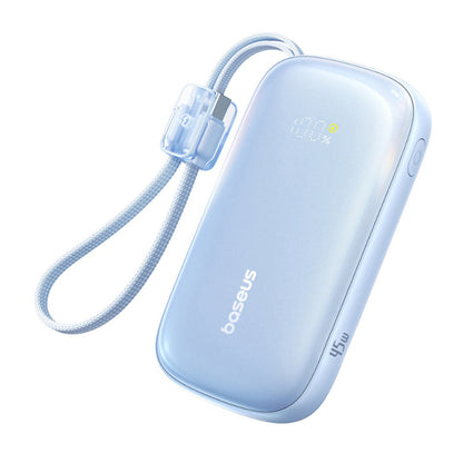 Baseus EnerFill FC21 Qpow 3 Ultra külső akkumulátor, 10000mAh, 45W, QC + PD, 1 x USB-A - 1 x USB-C, kék E0027Q03