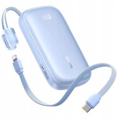 Baseus EnerFill FC21 Qpow 3 Ultra külső akkumulátor, 10000mAh, 45W, QC + PD, 1 x USB-A - 1 x USB-C, kék E0027Q03