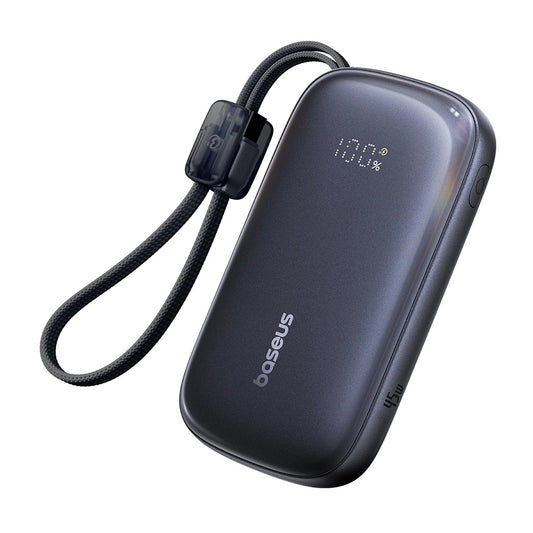 Baseus EnerFill FC21 Qpow 3 Ultra külső akkumulátor, 10000mAh, 45W, QC + PD, 1 x USB-A - 1 x USB-C, Fekete E0027Q00