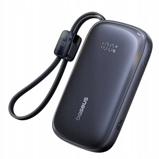 Baseus EnerFill FC21 Qpow 3 Ultra külső akkumulátor, 20000mAh, 22.5W, QC + PD, 1 x USB-A - 1 x USB-C, Fekete E0027M00