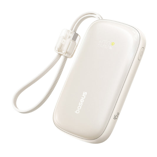 Baseus EnerFill FC21 Qpow 3 Ultra külső akkumulátor, 20000mAh, 45W, QC + PD, 1 x USB-A - 1 x USB-C, Bézs E0027P01