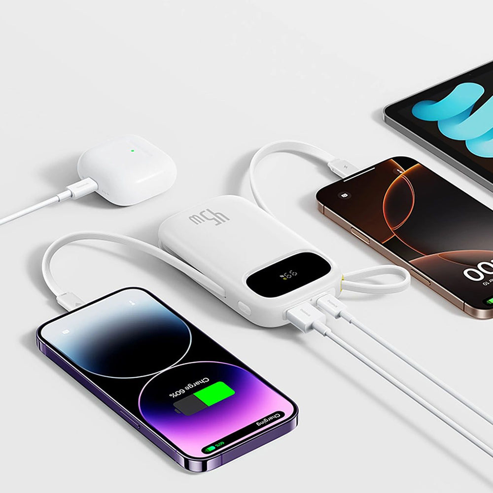 Baseus EnerFill FC31 Qpow 3 külső akkumulátor, 20000mAh, 45W, QC + PD, 1 x Lightning - 1 x USB-A - 2 x USB-C, kék E0028D03