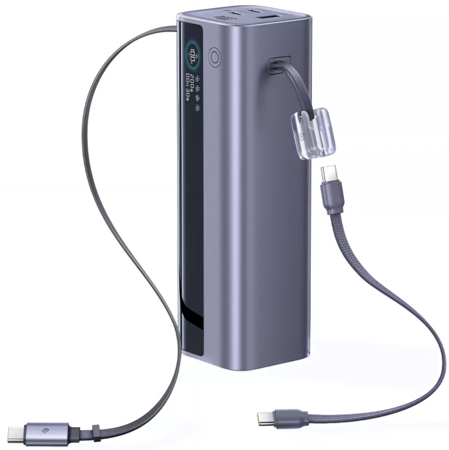 Baseus EnerGeek GR11 külső akkumulátor, 25000mAh, 200W, QC + PD, 1 x USB-A - 3 x USB-C, Szürke E0028Q00