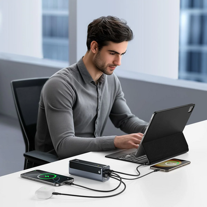 Baseus EnerGeek GP12 External Battery, 20800mAh, 145W, QC + PD, 2 x USB-A - 2 x USB-C, Gray P10082109813-00