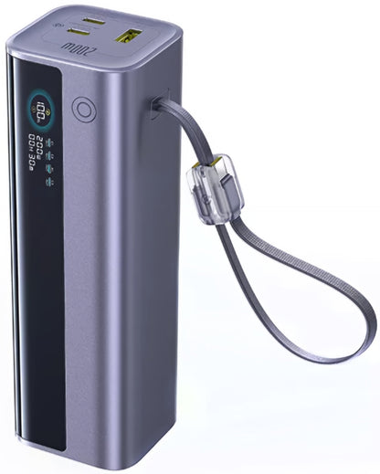 Baseus EnerGeek GR11 külső akkumulátor, 25000mAh, 200W, QC + PD, 1 x USB-A - 3 x USB-C, Szürke E0028Q00