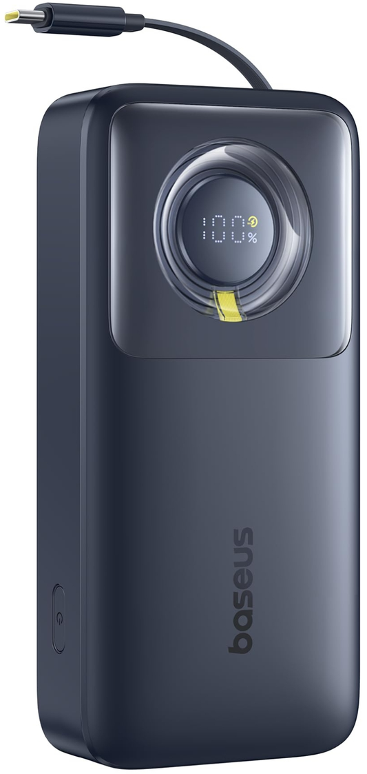 Baseus Free2Pull külső akkumulátor, 20000mAh, 65W, PD, 2 x USB-C, Fekete, Újracsomagolt P10073700123-00