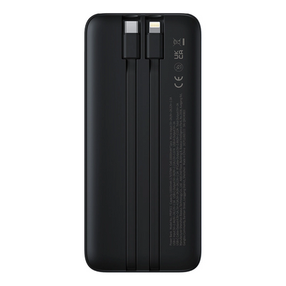 Baseus Lipow külső akkumulátor, 10000mAh, 22.5W, QC + PD, 1 x Lightning - 1 x USB-A - 2 x USB-C, Fekete P10079101123-00