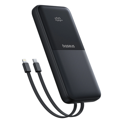 Baseus Lipow külső akkumulátor, 10000mAh, 22.5W, QC + PD, 1 x Lightning - 1 x USB-A - 2 x USB-C, Fekete P10079101123-00