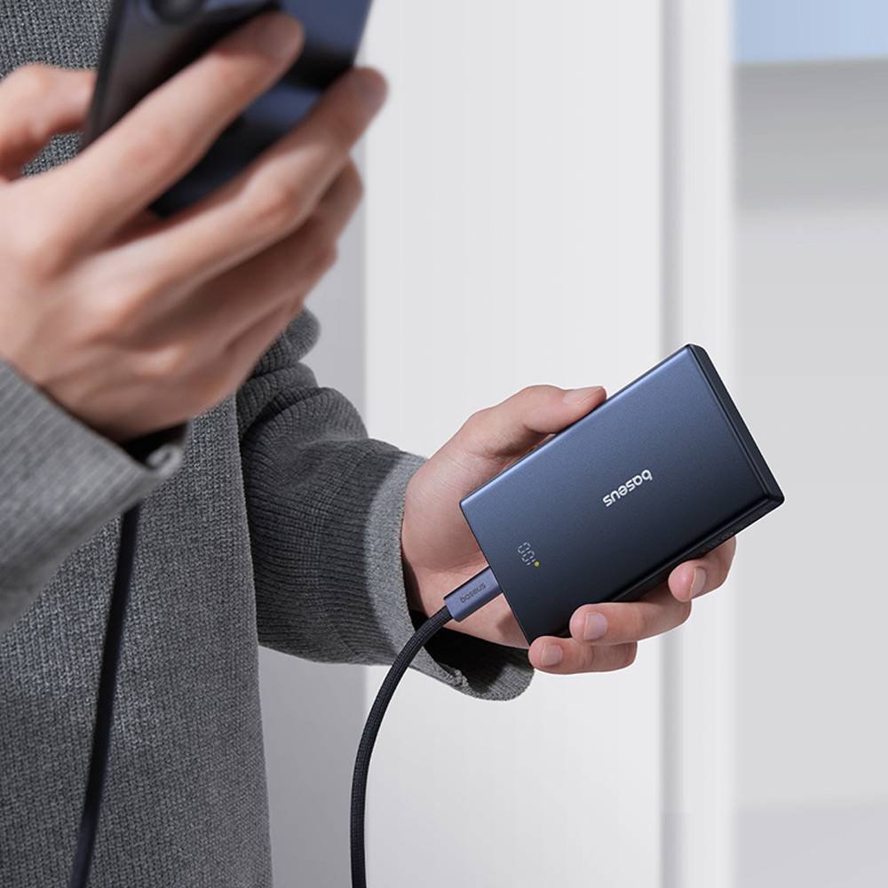 Baseus PicoGo külső akkumulátor, 10000mAh, 20W, QC + PD, 1 x USB-A - 2 x USB-C, Fekete P10076801123-00