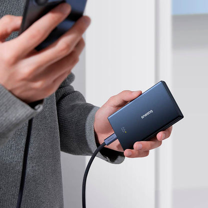 Baseus PicoGo külső akkumulátor, 10000mAh, 20W, QC + PD, 1 x USB-A - 2 x USB-C, Fekete P10076801123-00