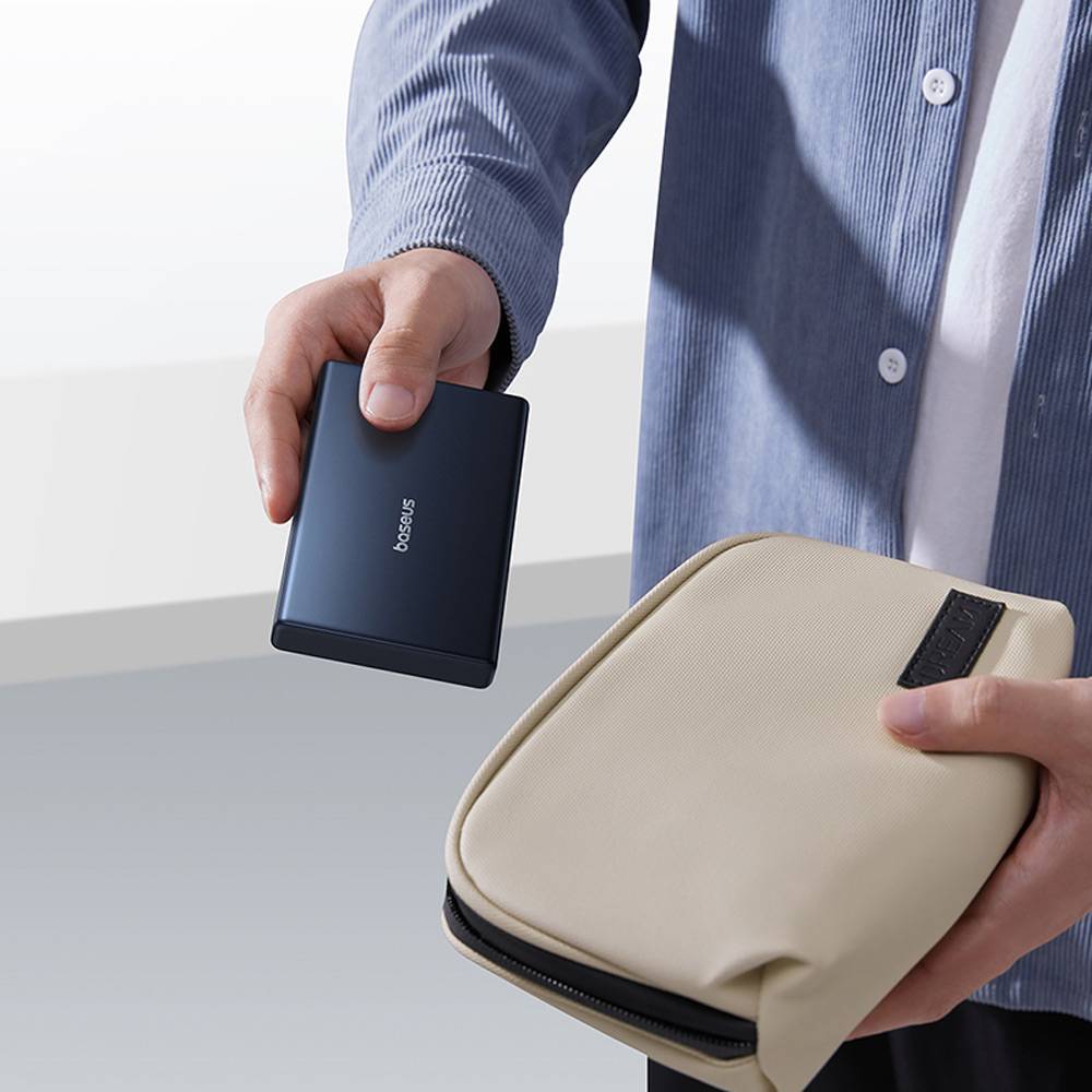 Baseus PicoGo külső akkumulátor, 10000mAh, 20W, QC + PD, 1 x USB-A - 2 x USB-C, Fekete P10076801123-00