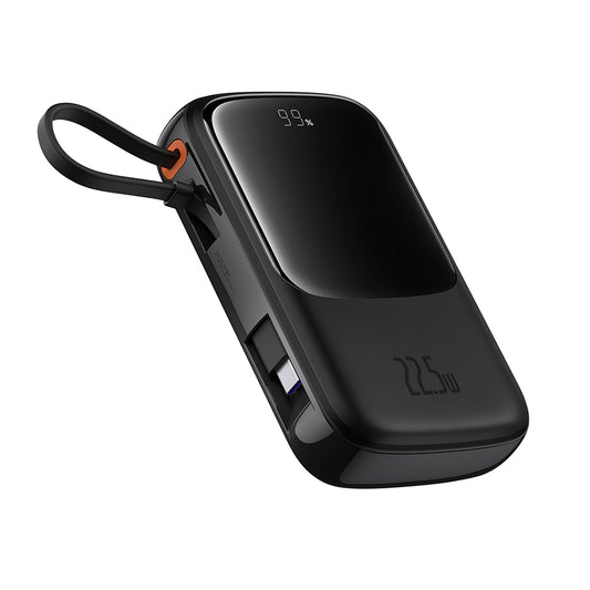 Baseus Qpow Pro+ külső akkumulátor, 10000mAh, 22.5W, QC + PD, 1 x USB-A - 2 x USB-C, Fekete P10067101113-00
