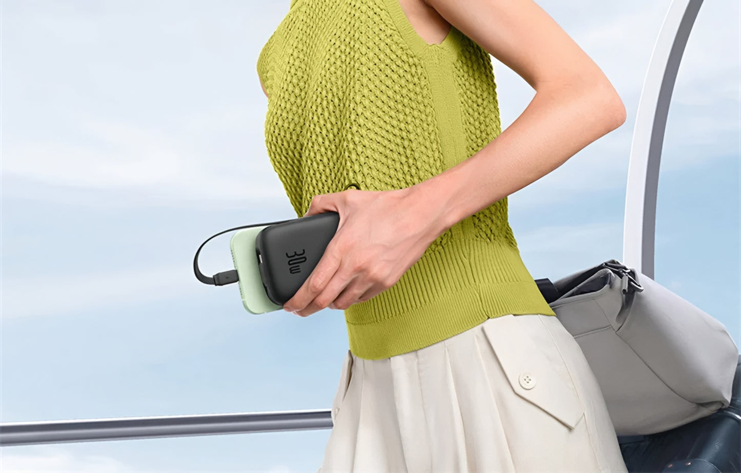 Baseus Qpow2 külső akkumulátor, 20000mAh, 30W, QC + PD, 1 x USB-A - 3 x USB-C, Fekete P10055009113-00