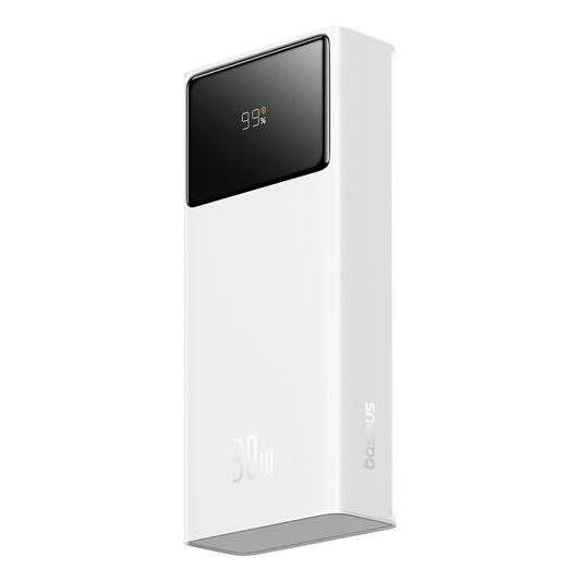 Baseus Star Lord külső akkumulátor, 20000mAh, 30W, QC + PD, 1 x USB-C - 2 x USB-A, Fehér P10022904213-00