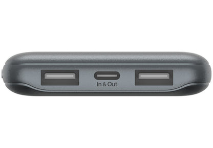 Belkin BoostCharge külső akkumulátor, 10000mAh, 15W, 1 x USB-C - 2 x USB-A, Szürke BPB011btGY