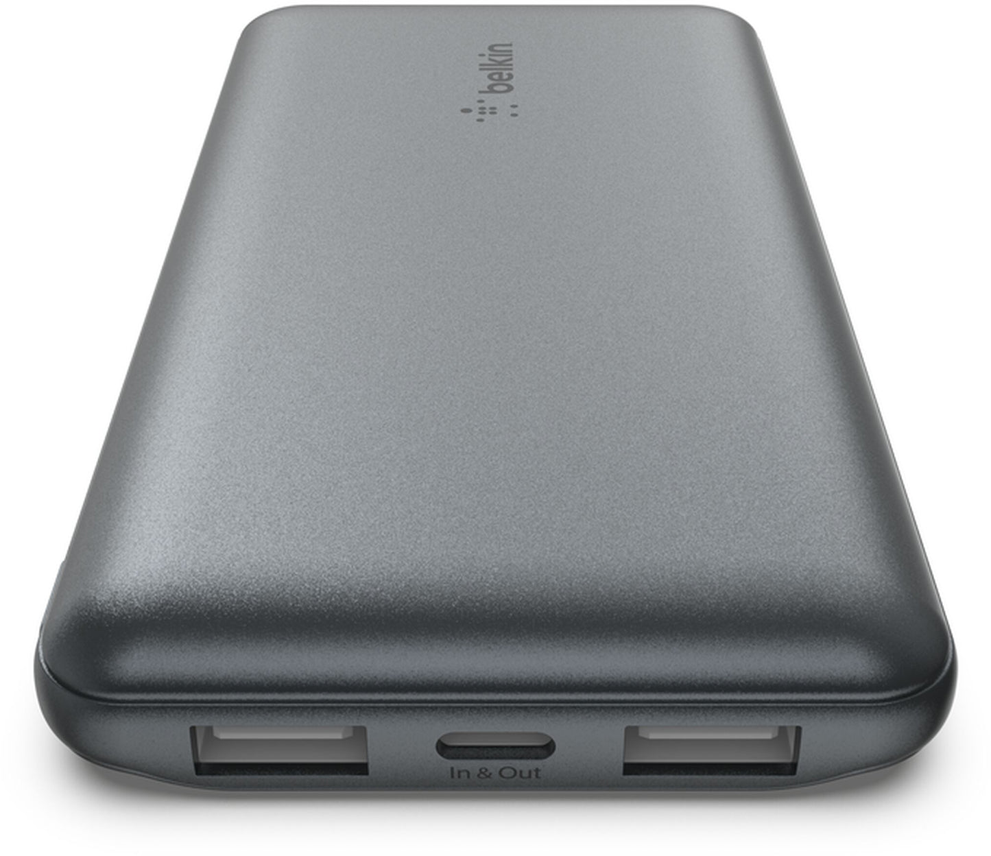 Belkin BoostCharge külső akkumulátor, 10000mAh, 15W, 1 x USB-C - 2 x USB-A, Szürke BPB011btGY