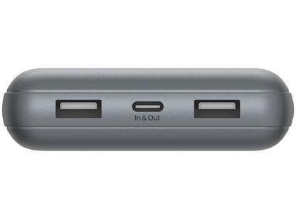 Belkin BoostCharge Pro külső akkumulátor, 20000mAh, 15W, 1 x USB-C - 2 x USB-A, Szürke BPB012btGY