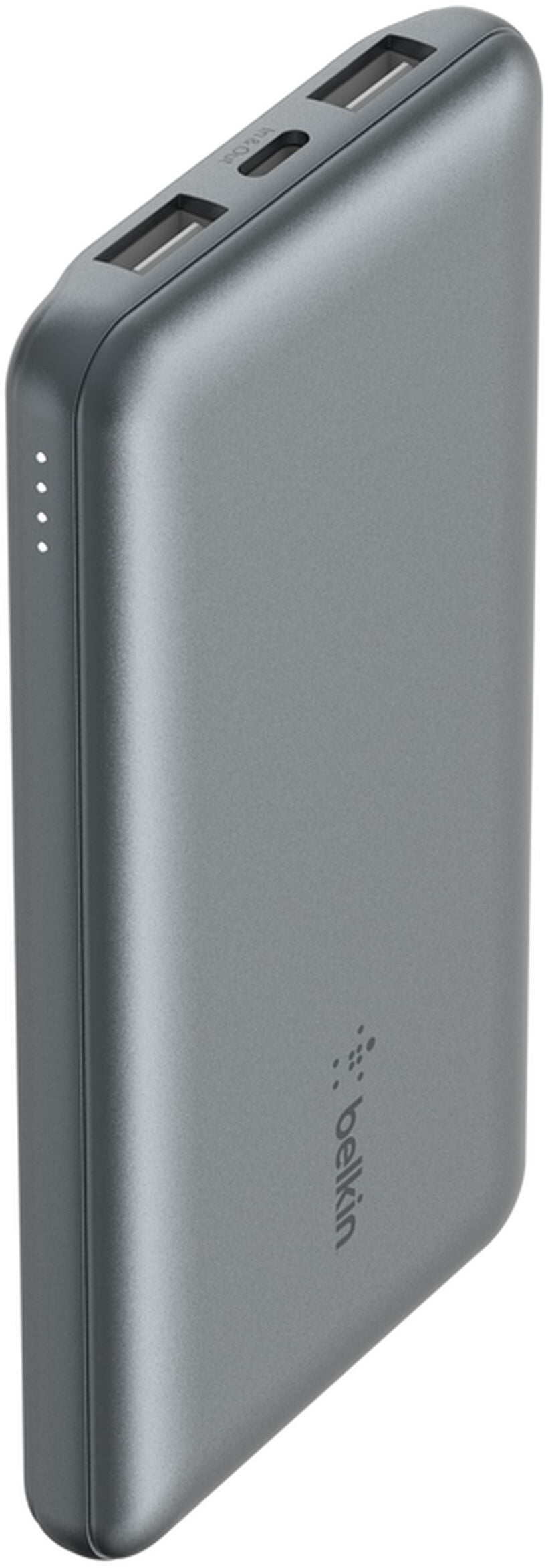 Belkin BoostCharge külső akkumulátor, 10000mAh, 15W, 1 x USB-C - 2 x USB-A, Szürke BPB011btGY