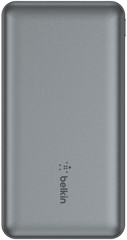 Belkin BoostCharge külső akkumulátor, 10000mAh, 15W, 1 x USB-C - 2 x USB-A, Szürke BPB011btGY