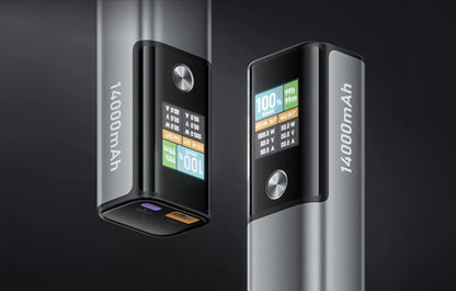 BlitzWolf BW-P23 External Battery, 14000mAh, 100W, QC + PD, 1 x USB-A - 1 x USB-C, Gray