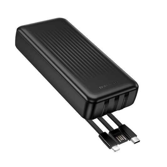 Külső akkumulátor Borofone BJ79 Clever, 20000mAh, 10W, 1 x Lightning - 1 x USB-A - 1 x USB-C, Fekete