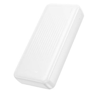 Külső akkumulátor Borofone BJ80A Clever, 20000mAh, 22.5W, QC + PD, 1 x USB-C - 2 x USB-A, Fehér