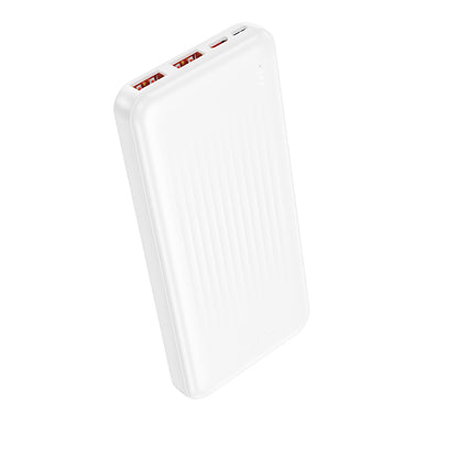Külső akkumulátor Borofone BJ80A Clever, 10000mAh, 22.5W, QC + PD, 1 x USB-C - 2 x USB-A, Fehér