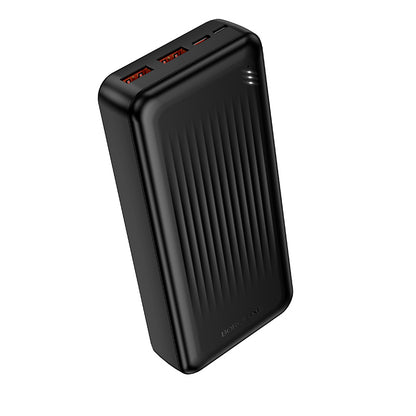 Külső akkumulátor Borofone BJ80A Clever, 20000mAh, 22.5W, QC + PD, 1 x USB-C - 2 x USB-A, Fekete