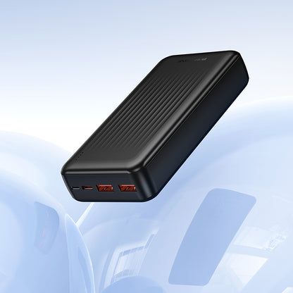 Külső akkumulátor Borofone BJ80A Clever, 20000mAh, 22.5W, QC + PD, 1 x USB-C - 2 x USB-A, Fekete