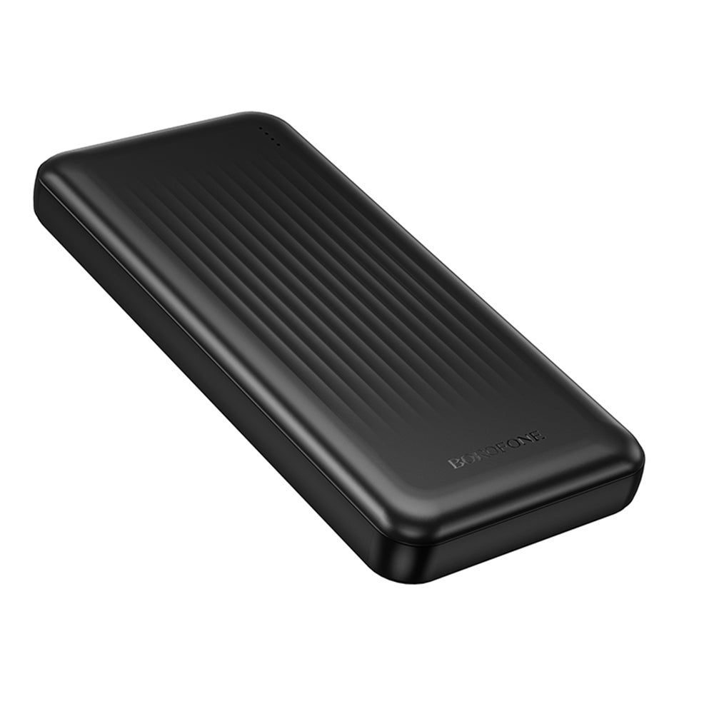 Külső akkumulátor Borofone BJ80A Clever, 10000mAh, 22.5W, QC + PD, 1 x USB-C - 2 x USB-A, Fekete