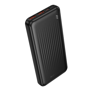 Külső akkumulátor Borofone BJ80A Clever, 10000mAh, 22.5W, QC + PD, 1 x USB-C - 2 x USB-A, Fekete