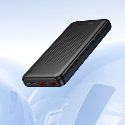 Külső akkumulátor Borofone BJ80A Clever, 10000mAh, 22.5W, QC + PD, 1 x USB-C - 2 x USB-A, Fekete