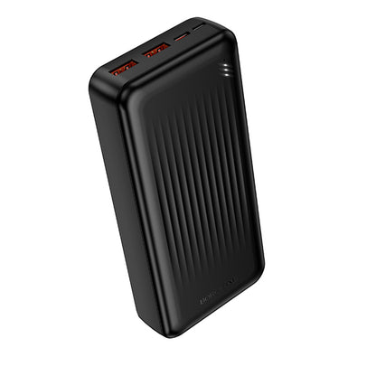 Külső akkumulátor Borofone BJ80A Clever, 20000mAh, 22.5W, QC + PD, 1 x USB-C - 2 x USB-A, Fekete