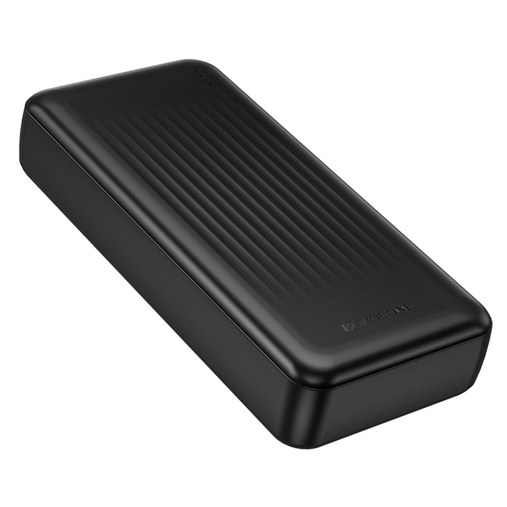 Külső akkumulátor Borofone BJ80A Clever, 20000mAh, 22.5W, QC + PD, 1 x USB-C - 2 x USB-A, Fekete
