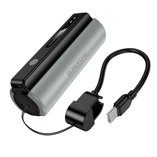 Borofone BJ87 Star külső akkumulátor, 5000mAh, 10W, 1 x USB-C, Szürke