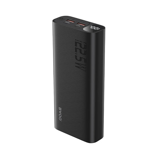 Külső akkumulátor BWOO BO-P44, 20000mAh, 22.5W, QC + PD, 1 x USB-C - 2 x USB-A, Fekete