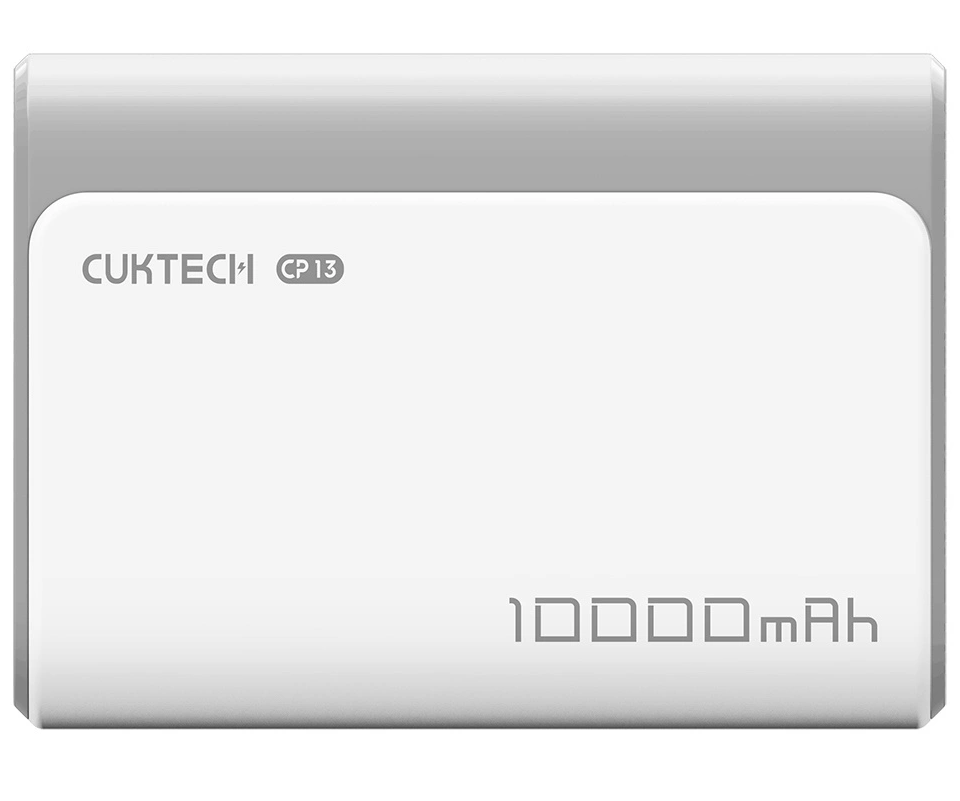 Cuktech CP13 külső akkumulátor, 10000mAh, 30W, QC + PD, 1 x USB-A - 1 x USB-C, Szürke