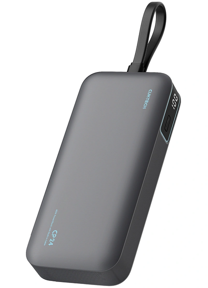 Cuktech LPB200N külső akkumulátor, 20000mAh, 40W, QC + PD, 1 x USB-A - 2 x USB-C, Fekete