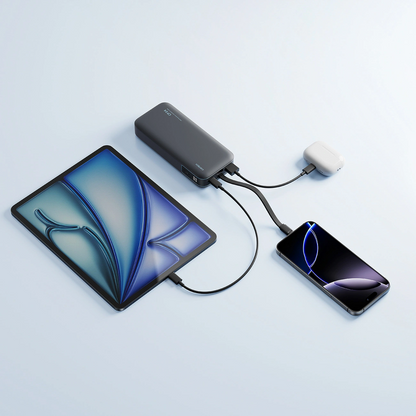 Cuktech LPB200N külső akkumulátor, 20000mAh, 40W, QC + PD, 1 x USB-A - 2 x USB-C, Fekete