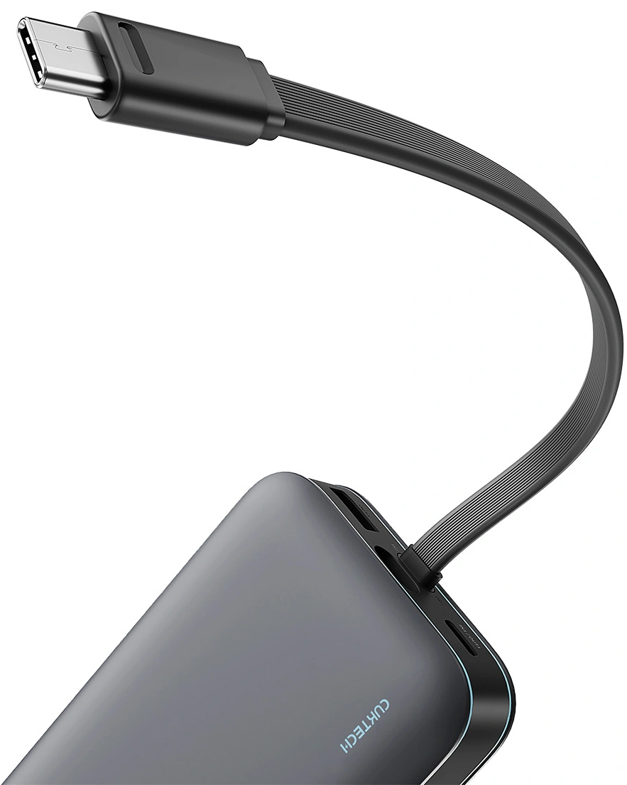 Cuktech LPB200N külső akkumulátor, 20000mAh, 40W, QC + PD, 1 x USB-A - 2 x USB-C, Fekete