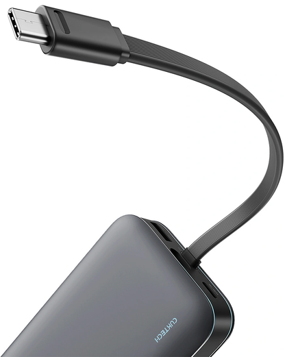 Cuktech LPB200N külső akkumulátor, 20000mAh, 40W, QC + PD, 1 x USB-A - 2 x USB-C, Fekete